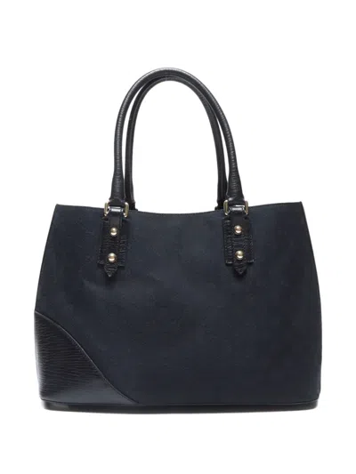Pre-owned Gucci 2000-2015 Gg Pattern Horsebit Tote Bag