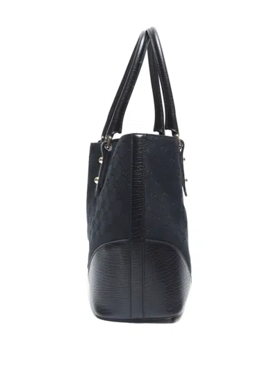 Pre-owned Gucci 2000-2015 Gg Pattern Horsebit Tote Bag