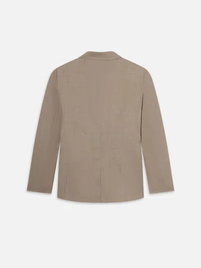 Frame Double Breasted Blazer In White