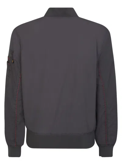 Alpha Industries Padded Bomber Jacket In Gray