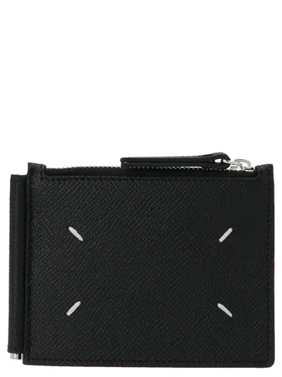 Maison Margiela Logo Wallet Wallets And Card Holders Black