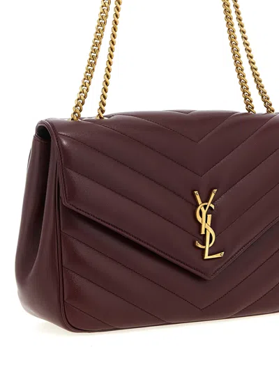 Saint Laurent Loulou Shoulder Bags Bordeaux