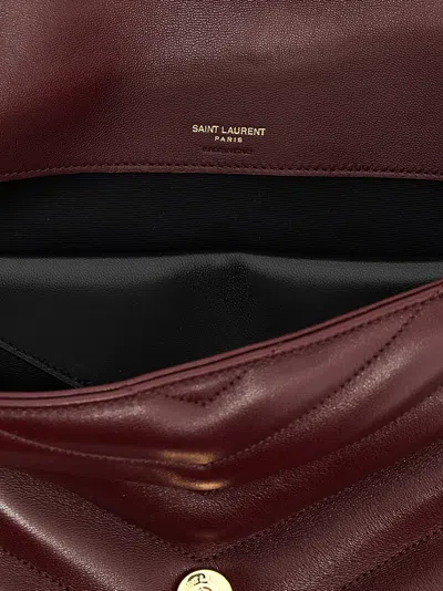 Saint Laurent Loulou Shoulder Bags Bordeaux