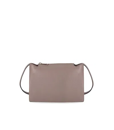 Furla Nuvola S Stucco Gray Crossbody Bag