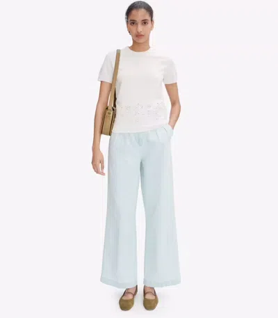 Apc A.p.c. Bleached-out Japanese Denim Loose-fit Trousers In White