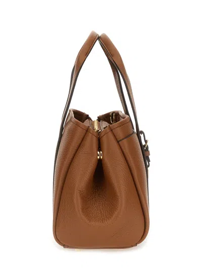 Michael Michael Kors Structured Pebbled Leather Handbag With Dual Handles