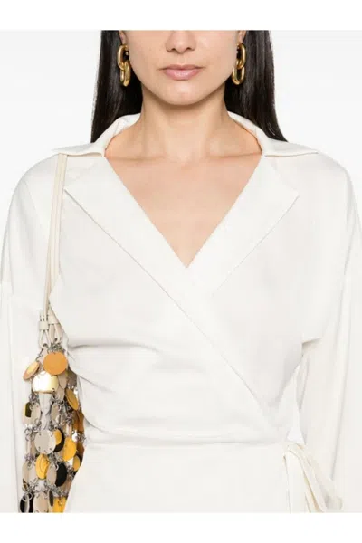 Philosophy Di Lorenzo Serafini Wrap Design Shirt With Deep V-neckline