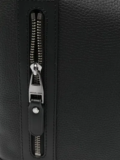 Michael Kors Textured Leather Backpack With Flap Closure