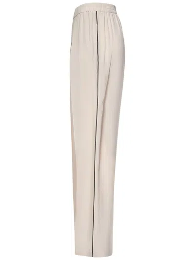 N°21 Blush Pink Satin Pyjama-style Trousers In Neutral