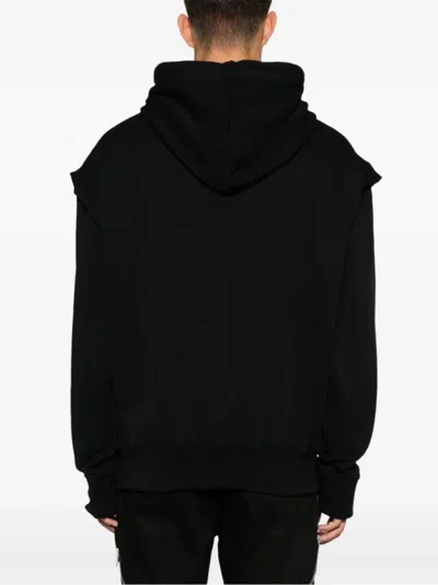 Heliot Emil Logo-embroidered Cotton Hoodie In Black