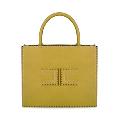 Elisabetta Franchi Women's Small Tote With Contrast Stitching