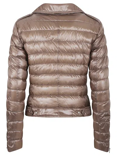 Herno Lightweight Down-filled Jacket With Silhouette In Brown