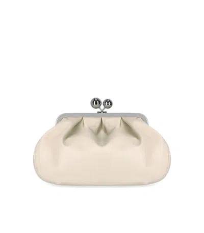 Max Mara X Weekend Pasticcino Cubico Medium Ivory Clutch Bag
