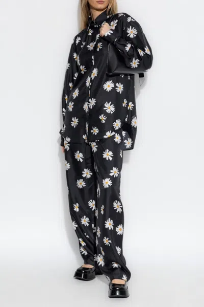 Moschino Silk Shirt With Playful Daisy Print