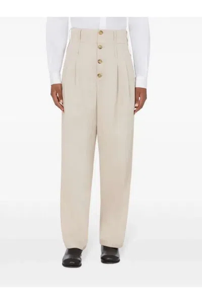 Moschino Straight-leg Tailored Pants In Neutral