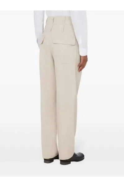 Moschino Straight-leg Tailored Pants In Neutral