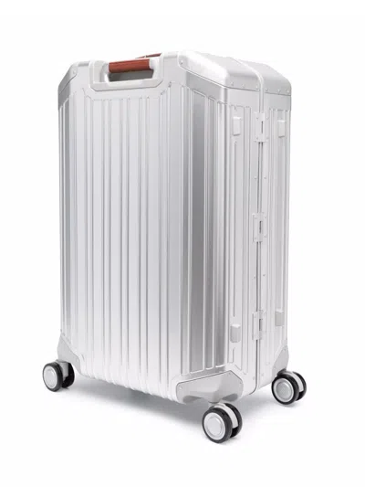Piquadro Metallic Ribbed Hard-shell Trolley