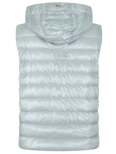 Herno Water-resistant Ultrathin Gilet Featuring Double-zip Closure In Blue