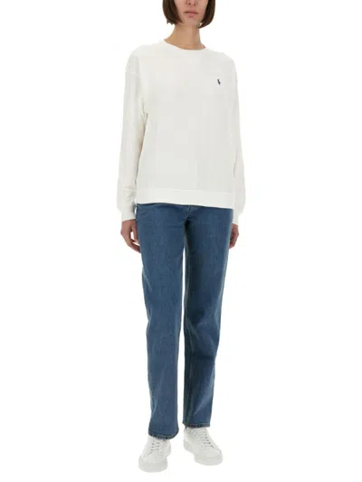 Polo Ralph Lauren Relaxed Fit Eco-conscious Sweatshirt With Subtle Logo In Multi