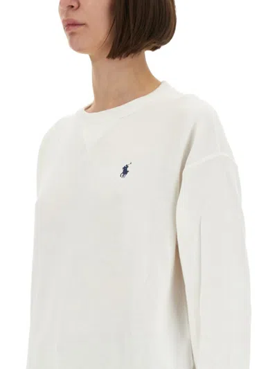Polo Ralph Lauren Relaxed Fit Eco-conscious Sweatshirt With Subtle Logo In Multi