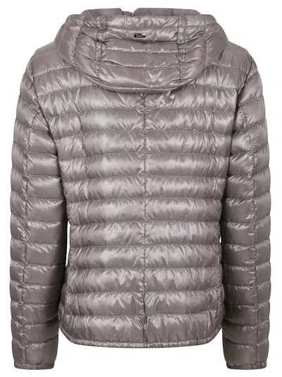 Herno Lightweight Polyamide Jacket With Quilted Pattern In Gray