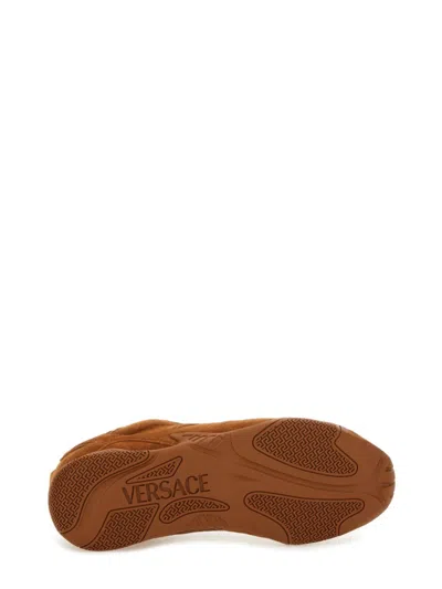 Versace "galaxia" Sneaker In Brown
