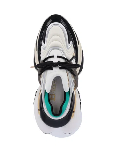 Balmain Chunky Platform Sneakers With Textured Rubber Sole