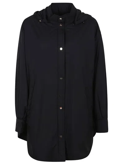 Herno Ecoage Hooded Drawstring Jacket In Black