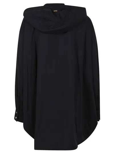 Herno Ecoage Hooded Drawstring Jacket In Black