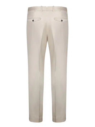 Nine In The Morning Tailored Beige Trousers With Classic Button Closure In Neutral