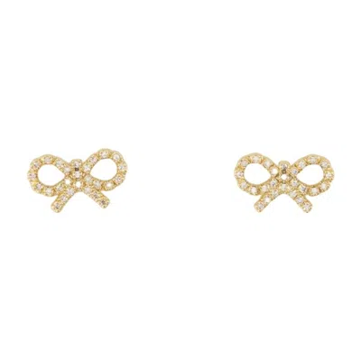 Self-portrait Micro Bow Earrings