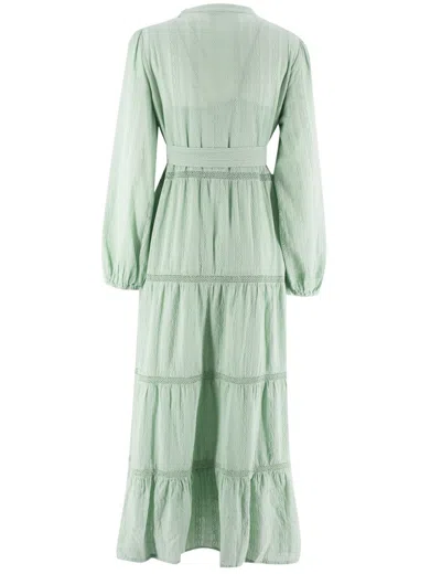 Mc2 Saint Barth Maxi Dress With Wide Neckline