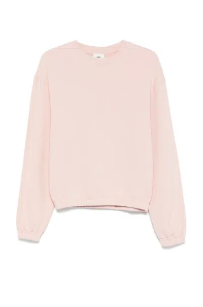 Autry Relaxed-fit Cropped Sweatshirt With Subtle Logo Detail