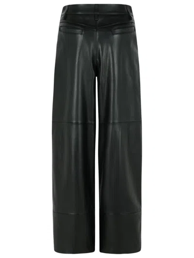 Sportmax 'garbo' Black Nappa Leather Pants