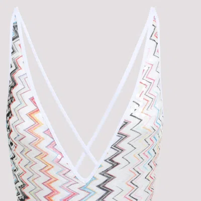 Missoni Multicolour Zigzag Pattern Swimwear With Deep V-neckline