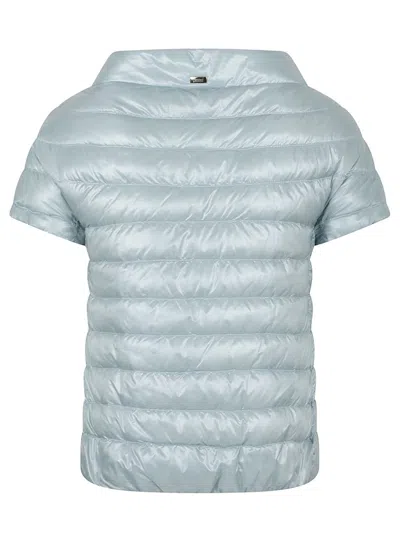 Herno High-collar Short-sleeved  Jacket With Quilted Finish