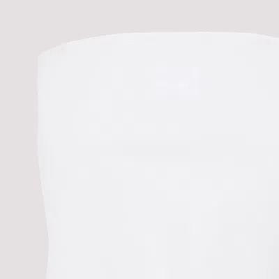 Miu Miu Embroidered Slubbed Canvasbandana Top