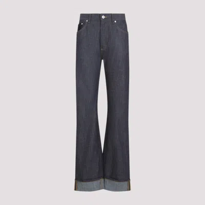 Bottega Veneta High-waisted Flared Denim Jeans With Contrasting Stitching