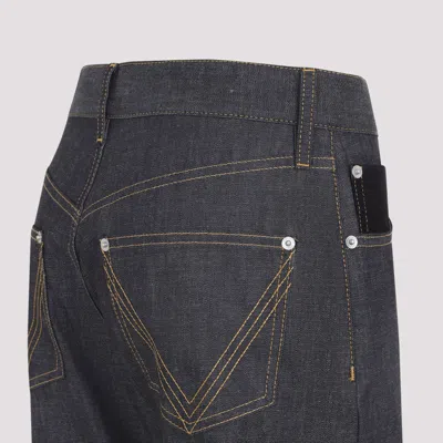 Bottega Veneta High-waisted Flared Denim Jeans With Contrasting Stitching