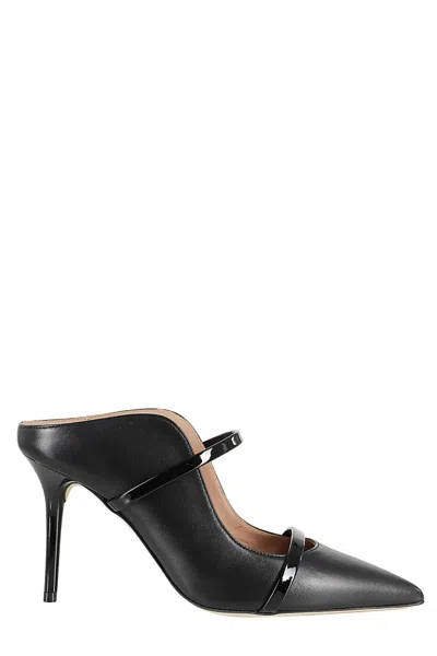 Malone Souliers Pointed Toe Mules With Glossy Strap Details