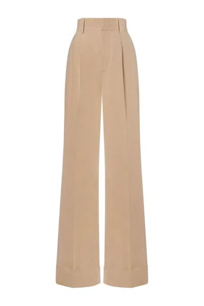 Philosophy Di Lorenzo Serafini High-waisted Tailored Trousers With Wide Legs In Neutral