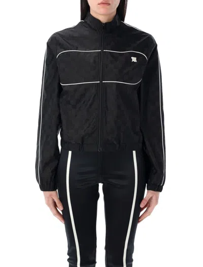 Misbhv Monogram Windbreaker With Cropped Fit In Black