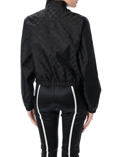 Misbhv Monogram Windbreaker With Cropped Fit In Black