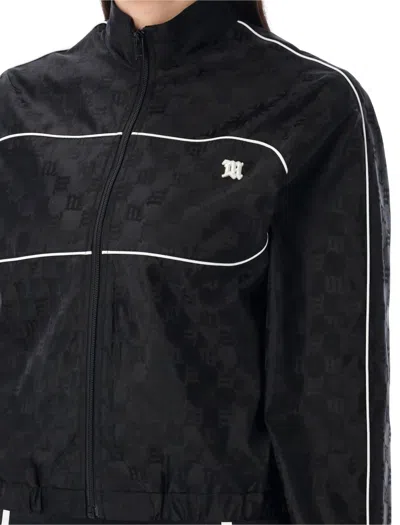 Misbhv Monogram Windbreaker With Cropped Fit In Black