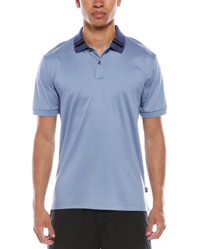 Hugo Boss Boss Phillipson Slim Fit Polo In Blue