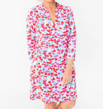 Harborview Hidden Shell Dress In Poppy