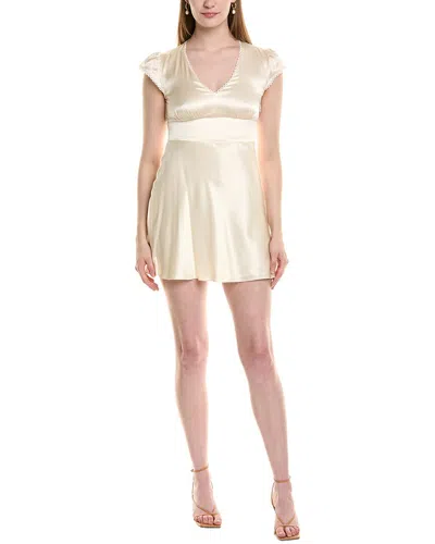 Jl Luxe Satin Silk Mini Dress