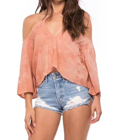 Blue Life Sophia Halter Top In Monaco Sunset