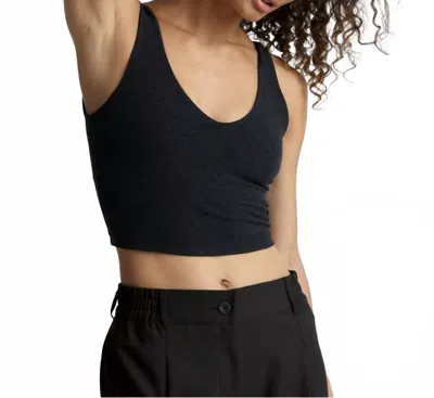 Beyond Yoga Spacedye Always On Cropped Tank In Darkest Night