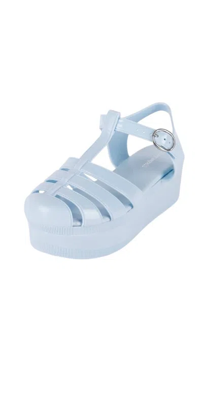 Jeffrey Campbell Women's Sandals 8 Platform Jelly Y2k Sandals In Candied Blue